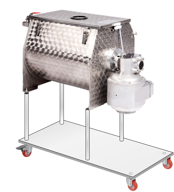 BARATTE MALAXEUSE + CHARIOT INOX inclus